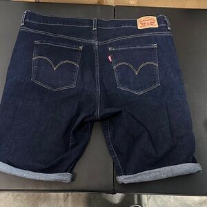 Levi's Dark Blue Jean Shorts